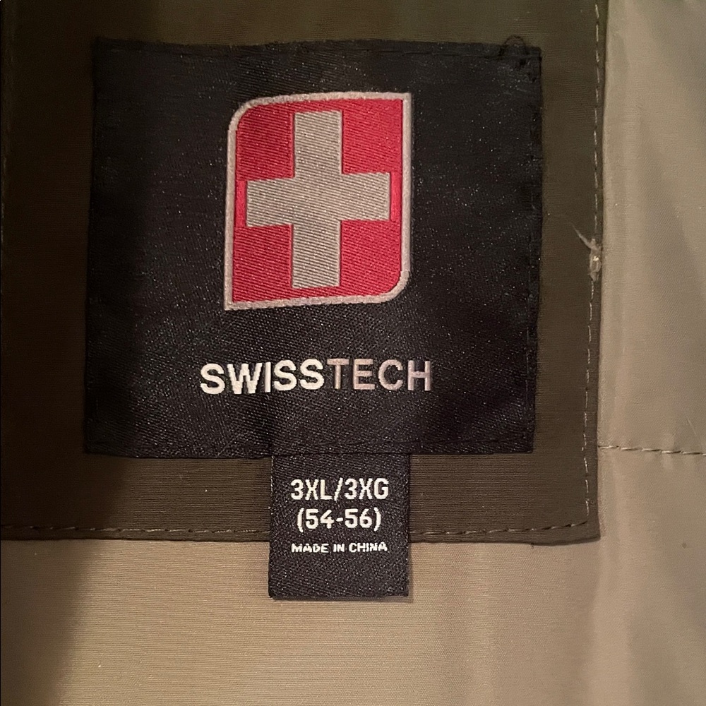 Swiss Tech Men's Green and Brown Military Jacket - Picture 2 of 5